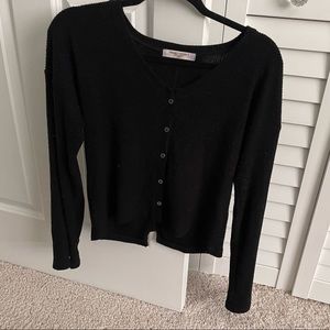 *Worn once* Black Project Social T Ribbed Black Cardigan